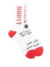 Saint Mxxxxxx Logo-intarsia Socks In White