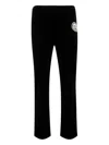 Saint Mxxxxxx Xxxxxx Mens Black Lastman Embroidered Velvet Track Jogging Bottoms Xl In Black