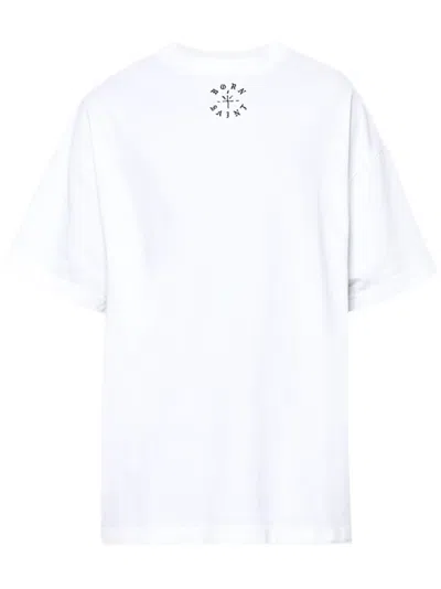 Saint Mxxxxxx Logo-print Cotton T-shirt In Weiss