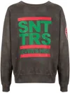 SAINT MXXXXXX LOGO-PRINT CREW-NECK SWEATSHIRT