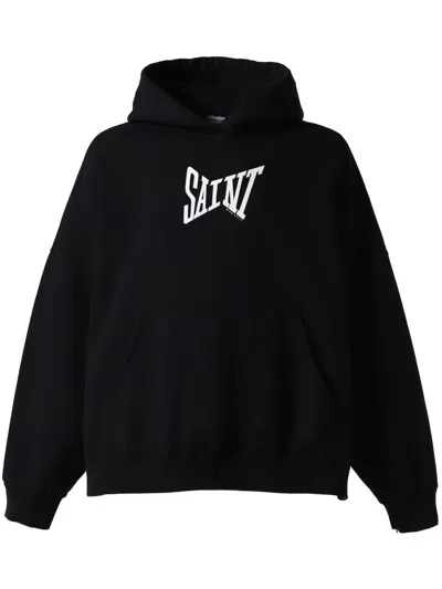 Saint Mxxxxxx Hoodie Mit Logo-print In Schwarz