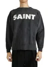 Saint Mxxxxxx Logo-print Sweatshirt In Grau