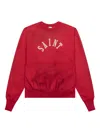 Saint Mxxxxxx Logo-print Sweatshirt In Red
