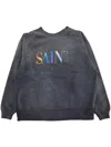Saint Mxxxxxx Logo-print Sweatshirt In Schwarz