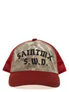 SAINT MXXXXXX LOGO PRINTED CAP HATS RED