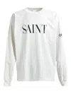 Saint Mxxxxxx Logo Sweater In White