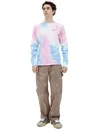 Saint Mxxxxxx Longsleeve With Streaks In Pink