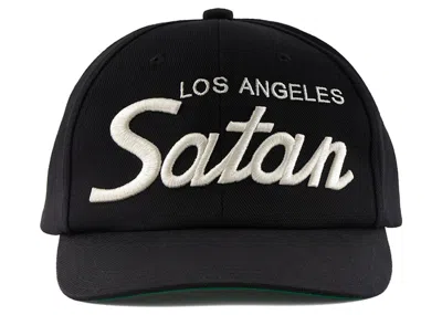 Pre-owned Saint Mxxxxxx Los Angeles Satan Cap In Black