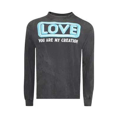 Pre-owned Saint Mxxxxxx Love Long-sleeve Tee 'black' | Men's Size M