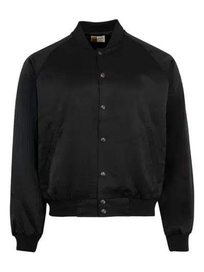 Saint Mxxxxxx Love Song Satin Jacket In Black
