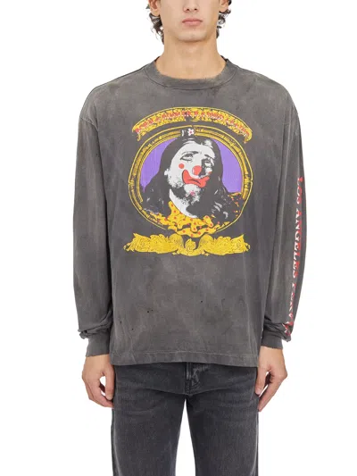 Saint Mxxxxxx L/s T-shirt In Born Saint Cotton In Black