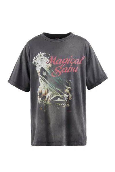Saint Mxxxxxx Magical Saint Short Sleeve T-shirt In Black