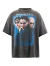 Saint Mxxxxxx The Matrix Printed Cotton-jersey T-shirt In Black