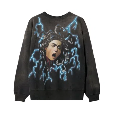 Pre-owned Saint Mxxxxxx Medusa Crewneck 'black'