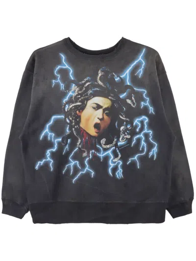 Saint Mxxxxxx Medusa Sweater In Black