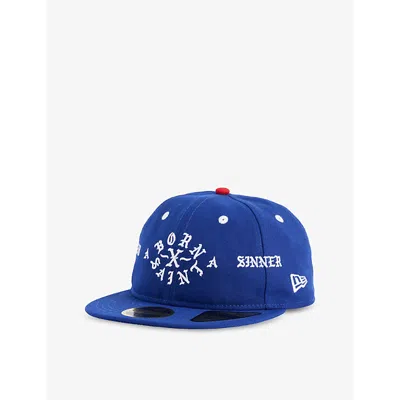 Saint Mxxxxxx Mens Blue X New Era Brand-embroidered Cotton-blend Cap