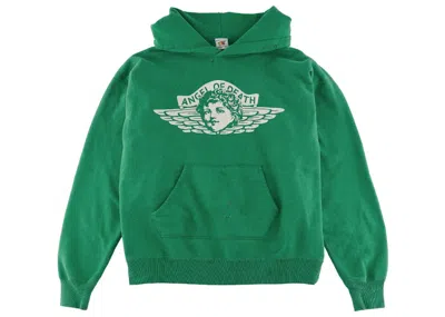 Pre-owned Saint Mxxxxxx Men's  Angel Hoodie In Vintage Green