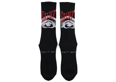 Pre-owned Saint Mxxxxxx Men's  Eye Socks In Black