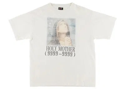 Pre-owned Saint Mxxxxxx Men's  Holy Mother T-shirt In Vintage White