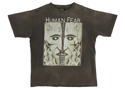 Pre-owned Saint Mxxxxxx Men's  Human Fear T-shirt In Vintage Black