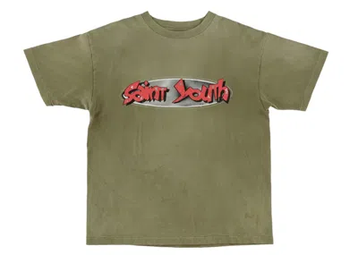 Pre-owned Saint Mxxxxxx Men's  In Heaven T-shirt In Khaki