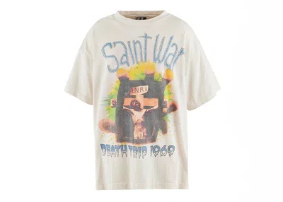 Pre-owned Saint Mxxxxxx Men's  Saint War Tee Shirt In White