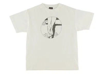 Pre-owned Saint Mxxxxxx Men's  Smooch T-shirt In Vintage White
