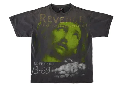 Pre-owned Saint Mxxxxxx Men's  X Berberjin X Greeeen Revenge Tee Shirt In Vintage Black