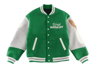 Pre-owned Saint Mxxxxxx Men's  X Shermer Academy Varsity Jacket In Green