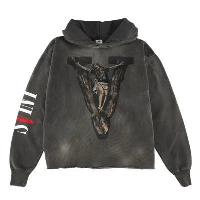 Pre-owned Saint Mxxxxxx Men's  X Vlone Hoodie In Black
