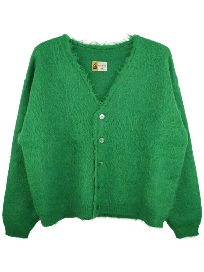 Saint Mxxxxxx Mohair-blend Cardigan In Green