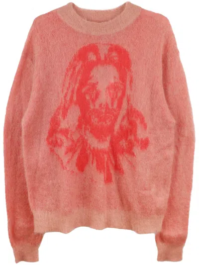 Saint Mxxxxxx Mohair-blend Jumper In Pink