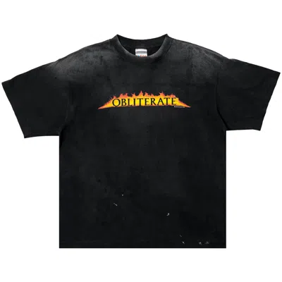 Pre-owned Saint Mxxxxxx Obliterate Tee 'black' | Men's Size M