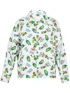 Saint Mxxxxxx Pattern-print Shirt Jacket In White