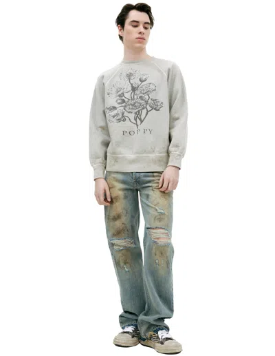 SAINT MXXXXXX 'POPPY' PRINT SWEATSHIRT