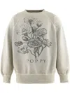 Saint Mxxxxxx Printed Cotton Sweatshirt In White