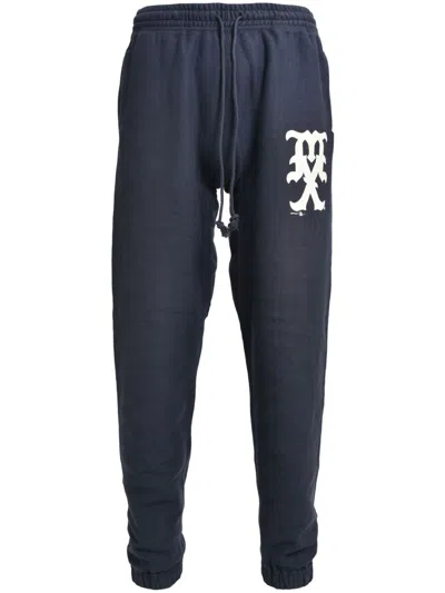 Saint Mxxxxxx Printed Track Pants In 蓝色