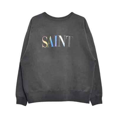 Pre-owned Saint Mxxxxxx Rainbow Saint Sweatshirt 'black' | Men's Size M