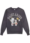 Saint Mxxxxxx Aries Saint Aries Printed Cotton-jersey Sweatshirt In Black