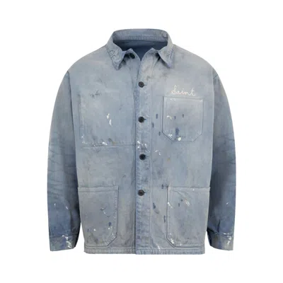Pre-owned Saint Mxxxxxx Saint Coverall 'navy' | Blue | Men's Size M