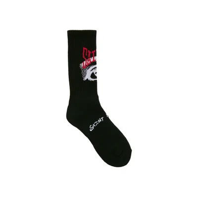 Pre-owned Saint Mxxxxxx Saint Eye Socks 'black' | Men's Size L