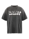 Saint Mxxxxxx Saint Graphic-print T-shirt In Black