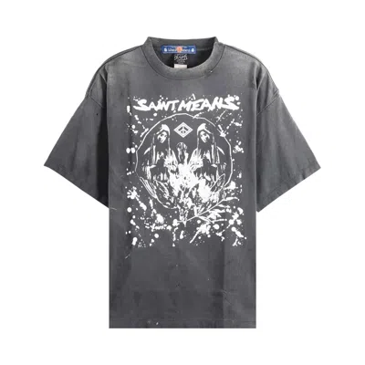 Pre-owned Saint Mxxxxxx Saint Means Short Sleeve T-shirt 'black' | Men's Size L