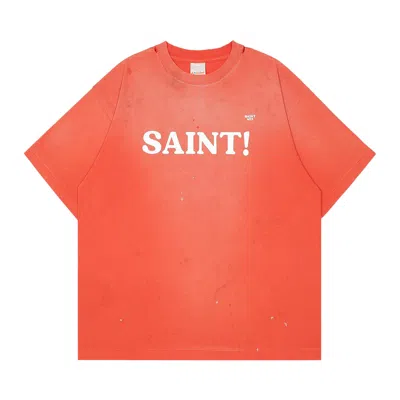 Pre-owned Saint Mxxxxxx Saint Short-sleeve Tee 'red' | Men's Size M