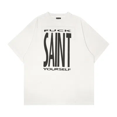 Pre-owned Saint Mxxxxxx Saint Short-sleeve Tee 'white' | Men's Size L