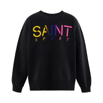 Pre-owned Saint Mxxxxxx Saint Sport Crew Neck 'black' | Men's Size L