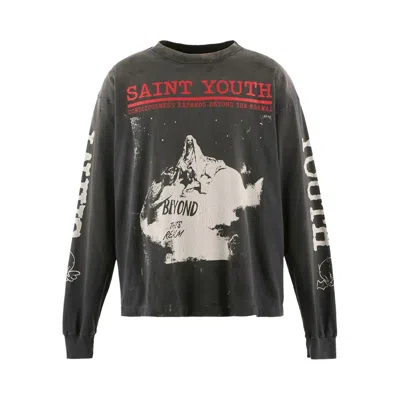 Pre-owned Saint Mxxxxxx Saint Youth T-shirt 'black' | Men's Size L