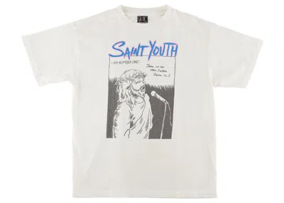 Pre-owned Saint Mxxxxxx Saint Youth T-shirt In Vintage White