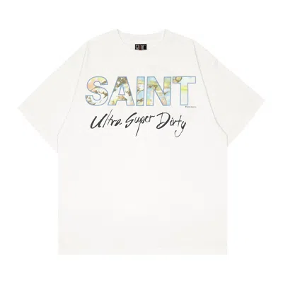Pre-owned Saint Mxxxxxx Short-sleeve Super Dirty Tee 'white' | Men's Size Xxl