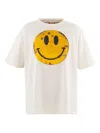 Saint Mxxxxxx Smile Klf Short Sleeve Tee In White
